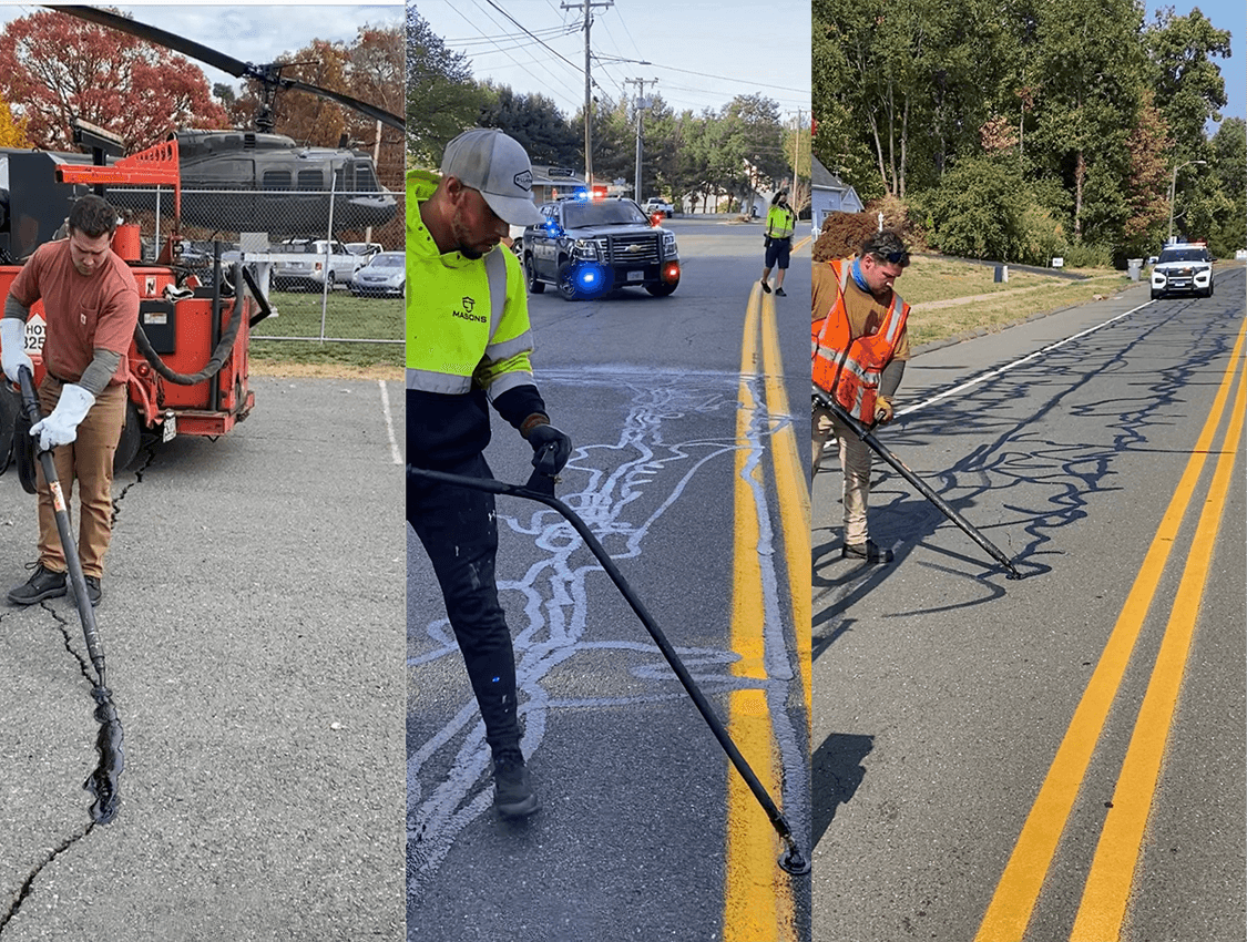 Professional sealcoating project