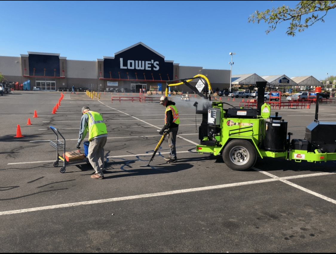 Connecticut asphalt crack sealing and filling services for pavement maintenance