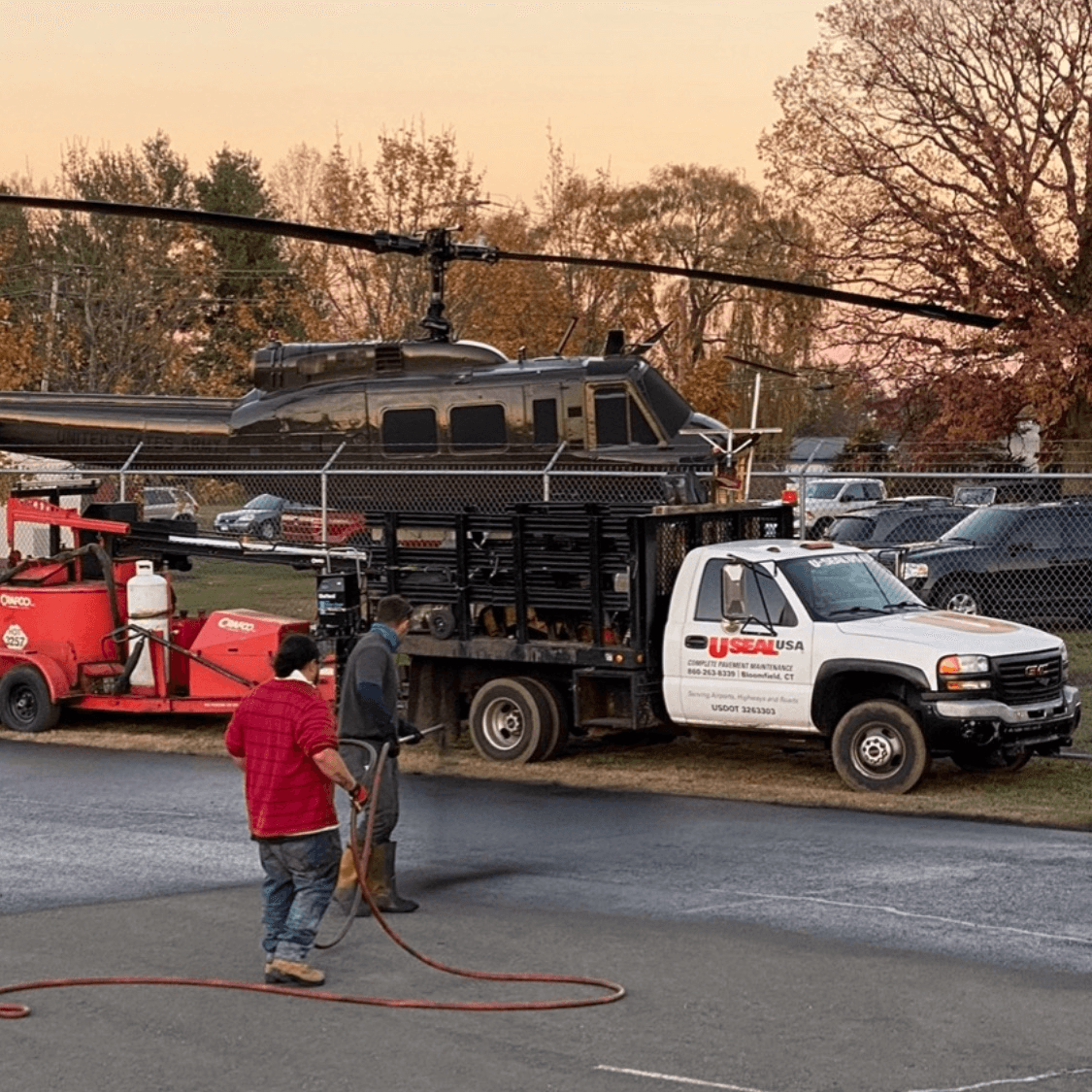 Connecticut commercial sealcoating services with DOT-grade materials